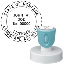 Pre-Inked Montana Licensed Landscape Architect Xstamper