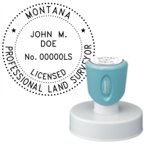 Pre-Inked Montana Professional Land Surveyor Xstamper