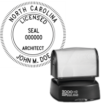 Pre-Inked North Carolina Licensed Architect R-40