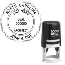 ​Self-Inking North Carolina Licensed Architect R-40