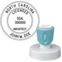 Pre-Inked North Carolina Licensed Architect Xstamper