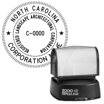 Pre-Inked North Carolina Registered Landscape Architect R-40