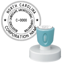 Pre-Inked North Carolina Registered Landscape Architect Xstamper