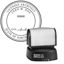 Pre-Inked North Dakota Licensed Architect R-40