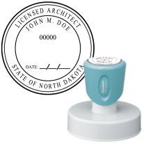 Pre-Inked North Dakota Licensed Architect Xstamper