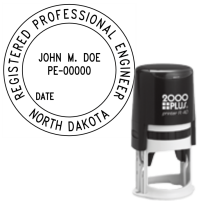 ​Self-Inking North Dakota Registered Professional Engineer R-40