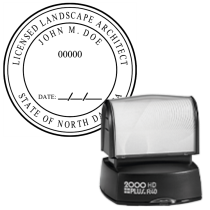 Pre-Inked North Dakota Licensed Landscape Architect R-40