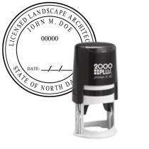 ​Self-Inking North Dakota Licensed Landscape Architect R-40