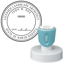 Pre-Inked North Dakota Licensed Landscape Architect Xstamper