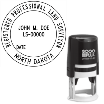​Self-Inking North Dakota Registered Professional Land Surveyor R-40