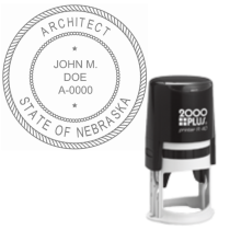 Self-Inking Nebraska Architect R-40
