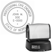 Pre-Inked Nebraska Professional Civil Engineer R-40