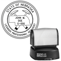 Pre-Inked Nebraska Licensed Professional Geologist R-40