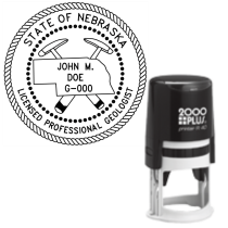 Self-Inking Nebraska Licensed Professional Geologist R-40