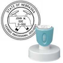 Pre-Inked Nebraska Licensed Professional Geologist Xstamper