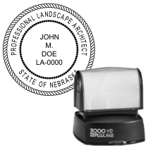 Pre-Inked Nebraska Professional Landscape Architect R-40