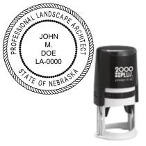 Self-Inking Nebraska Professional Landscape Architect R-40