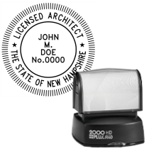 Pre-Inked New Hampshire Licensed Architect R-40
