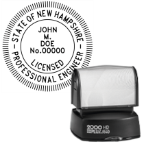 Pre-Inked New Hampshire Licensed Prof. Engineer R-40