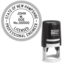 Self-Inking New Hampshire Licensed Prof. Engineer R-40