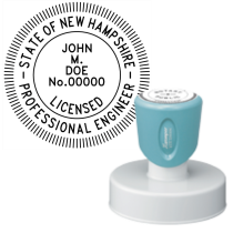 Pre-Inked New Hampshire Licensed Prof. Engineer Xstamper