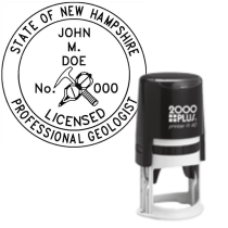 Self-Inking New Hampshire Licensed Prof. Geologist R-40