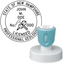 Pre-Inked New Hampshire Licensed Prof. Geologist Xstamper