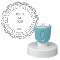 Pre-Inked New Hampshire Licensed Landscape Architect Xstamper