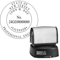 Pre-Inked New Jersey Licensed Professional Engineer R-40