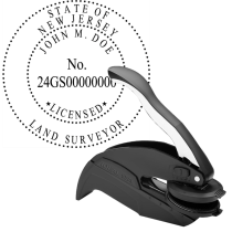 New Jersey Licensed Land Surveyor Embosser