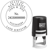 ​Self-Inking New Jersey Licensed
Land Surveyor R-40