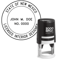 ​Self-Inking New Mexico Licensed Interior Designer R-40