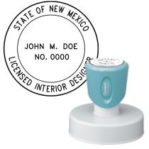 Pre-Inked New Mexico Licensed Interior Designer Xstamper