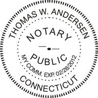 CT Notary Seal Embosser WITH Expiration Date