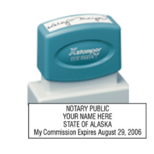 Get your customized AK Notary X-Stamper Pre-Inked Stamp from CalStamp. High-quality, optional expiration date. Order now and personalize your notary stamp today!