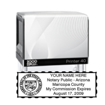 AZ-40 - AZ Notary
Self-Inking Stamp