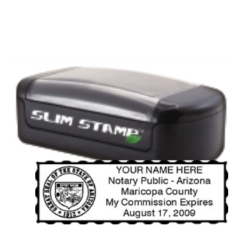 AZ-SLIM - AZ Notary
 Pre-Inked Slim Stamp