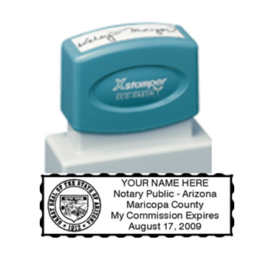 AZ Notary<br>X-Stamper Pre-Inked Stamp
