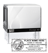 Get your customized CA Notary Self-Ink Printer Stamp (3/4" x 2.5") from CalStamp. Submit your original certificate. Order now for quality and precision!