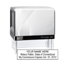 Get a high-quality, customized CT Notary Self-Inking Printer Stamp. Personalize with your notary info. Order now for a professional touch!