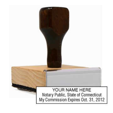 CT Notary<br>Rubber Stamp