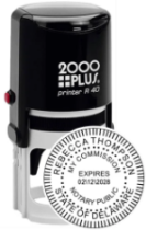 Get a high-quality, customized DE Notary Self-Ink Round Stamp (1 5/8"). Personalize your notary seal with ease. Order now from CalStamp!
