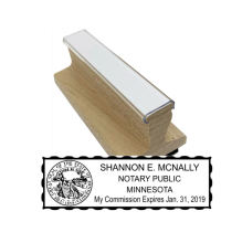 Get your customized MN Notary Rubber Stamp with serrated border. High-quality and essential for notaries. Order now from CalStamp and personalize your stamp today!