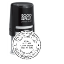 MSR40NOTARY - Mississippi Notary
Self-Ink Round Stamp