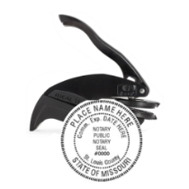 Get a high-quality MO Notary Embosser Seal with a 1 5/8" raised impression. Customize with your notary info. Order now from CalStamp!