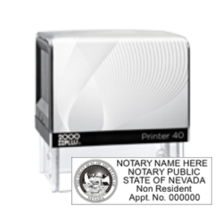 NV-402 - NV Notary Non Resident
Self-Inking Printer Stamp