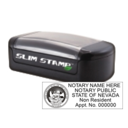 NV-SLIM2 - NV Notary Non Resident
Slim Pre-Inked Stamp