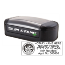 NV Notary Non Resident<br>Slim Pre-Inked Stamp