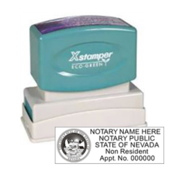 NV-X2 - NV Notary Non Resident
 X-Stamper Pre-Inked Stamp