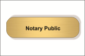 Get your personalized 1x3" Notary Name Tag from CalStamp. Perfect for professional use. Order now and make a lasting impression!